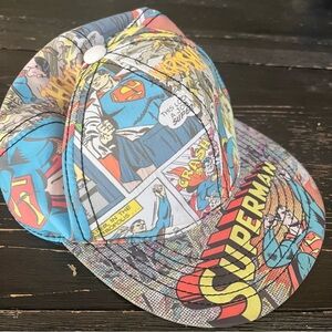 DC Comics Superman Vintage Baseball Cap Comic Strip Design (S 10)